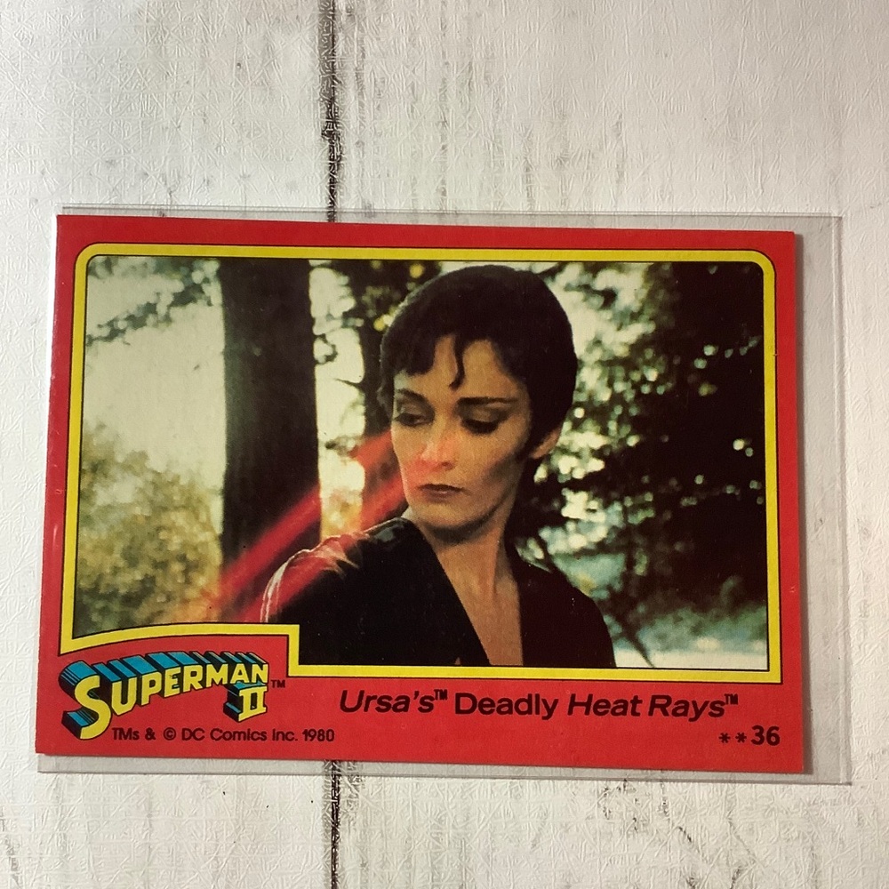 1980 Topps Superman II #36 Ursa's Deadly Heat Rays Kryptonian Villain DC